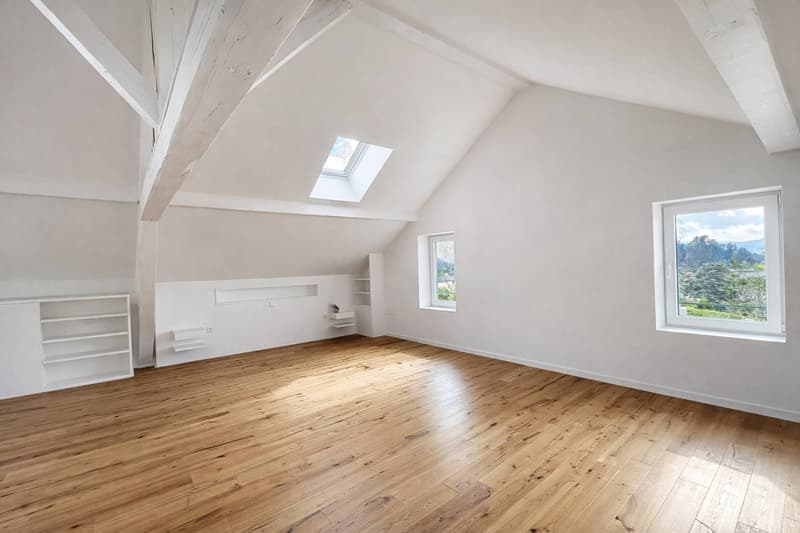 Dreieinhalb-Zimmer-Triplex - großer Garten und teilweise Seeblick (3)
