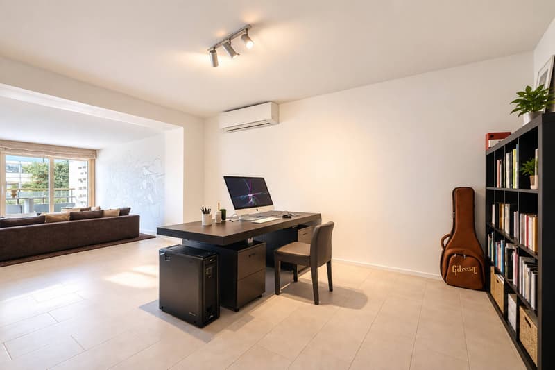 Duplex contemporain avec jardin privatif et vue sur les Alpes à Pully Sud (3)