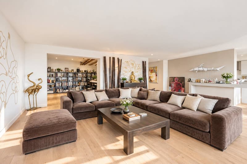 Duplex contemporain avec jardin privatif et vue sur les Alpes à Pully Sud (2)