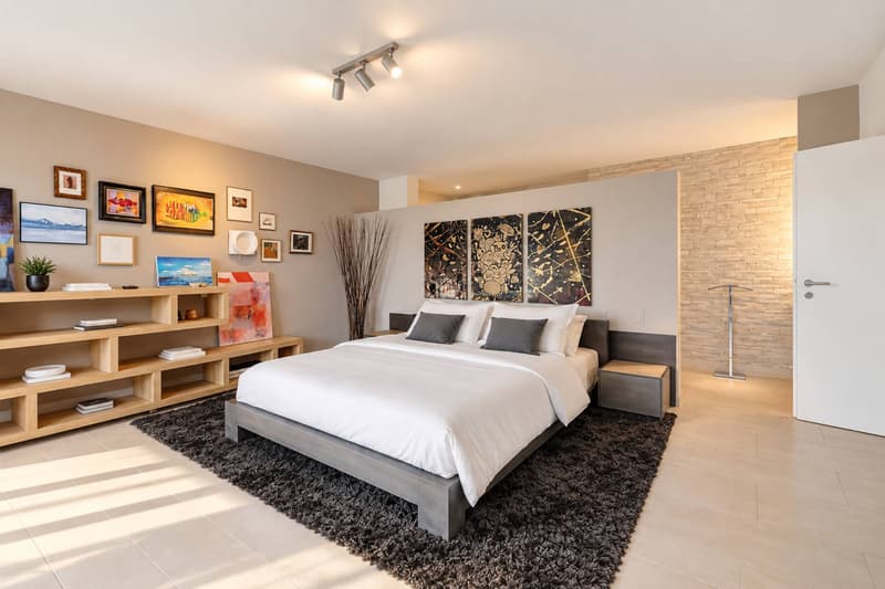 Duplex contemporain avec jardin privatif et vue sur les Alpes à Pully Sud (6)
