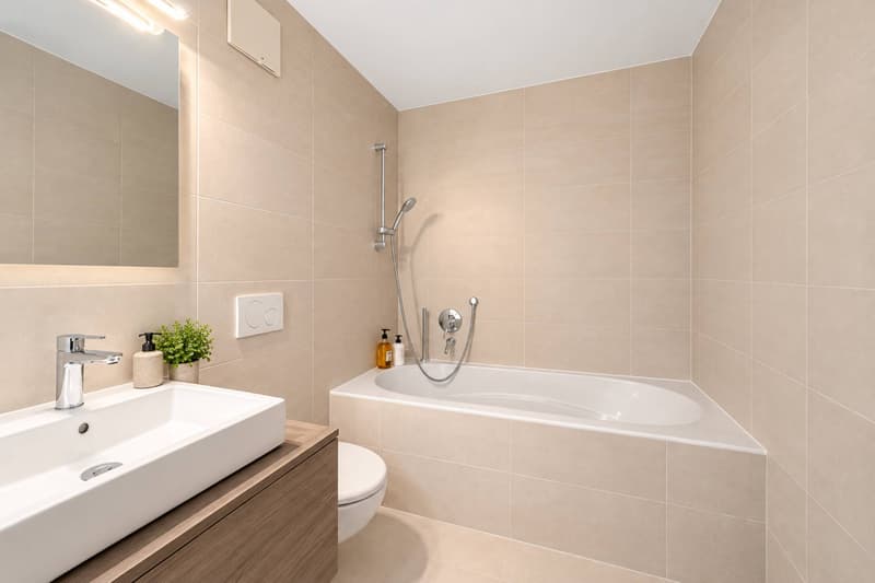 Duplex contemporain avec jardin privatif et vue sur les Alpes à Pully Sud (9)
