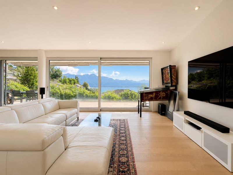 Contemporary apartment in the heart of Lavaux, with a panorama of Lake Geneva (2)