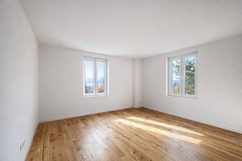 Four and a half room triplex - large garden and partial lake view (7)