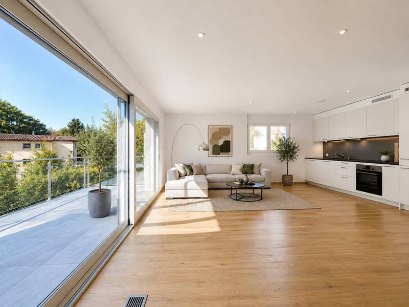 Wohnung mit 4.5 Zimmern Minergie mit 20 m² Balkon (1)