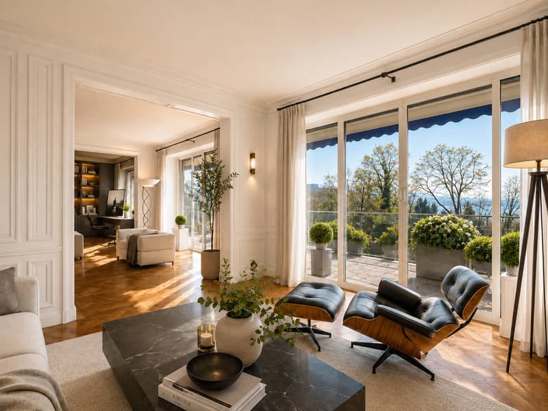 Au cur de Ouchy, appartement de standing de 7 pièces avec vue sur le lac (6)