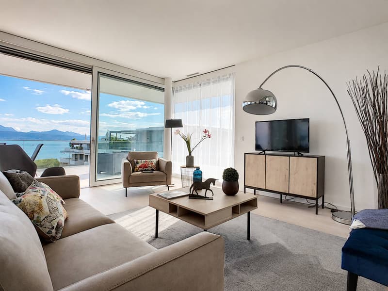 Attique contemporain avec vaste terrasse à un instant du lac (4)