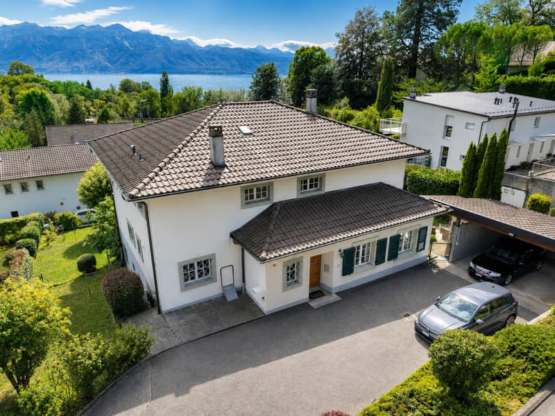 Villa individuelle de 9.5 pièces avec vue sur le Léman et les Alpes (1)