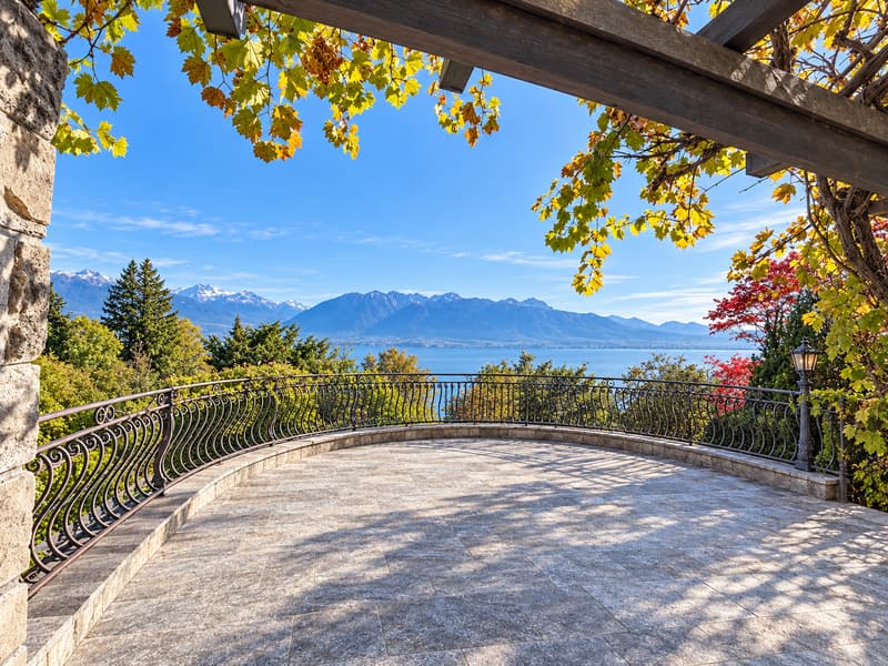 Villa avec piscine sur une parcelle de 1'654 m², vue lac et Alpes (7)