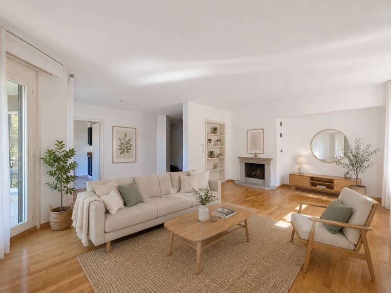 Elegantes 4.5-Zimmer-Familienapartment mit Kamin und Loggia (3)