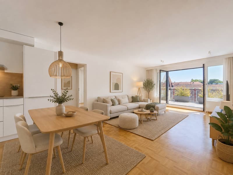 Élégant appartement de 4,5 pièces avec deux balcons au cur d'Yverdon-les-Bains (1)
