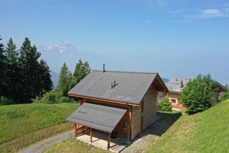 Chalet contemporaneo con vista libera sulle montagne (10)