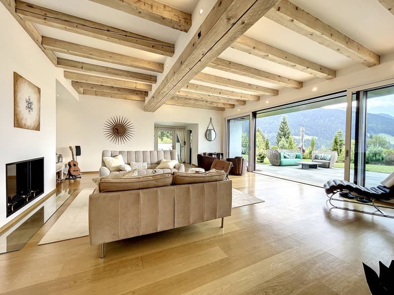 Somptueux chalet avec piscine et vue imprenable sur les Dents-du-Midi (3)