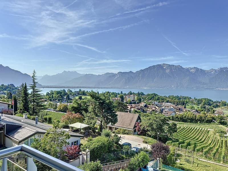 Semi-detached villa with 5.5 rooms, offering a panoramic view of the lake and the Alps! (2)