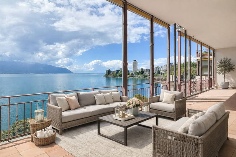 Magnificent 5.5-room apartment, waterfront! Prestigious residence! (1)