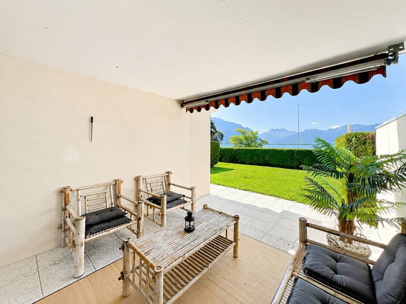 Apartment with 3.5 rooms, terrace, garden and lake view (3)