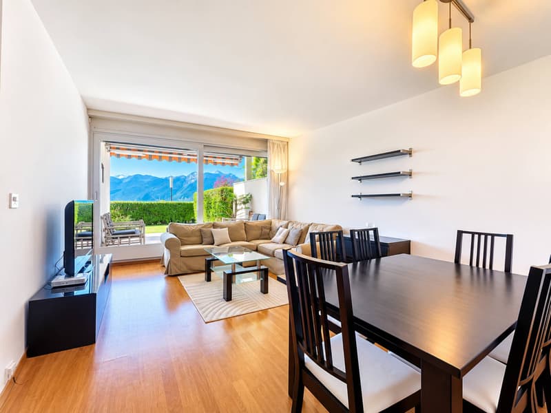 Apartment with 3.5 rooms, terrace, garden and lake view (2)