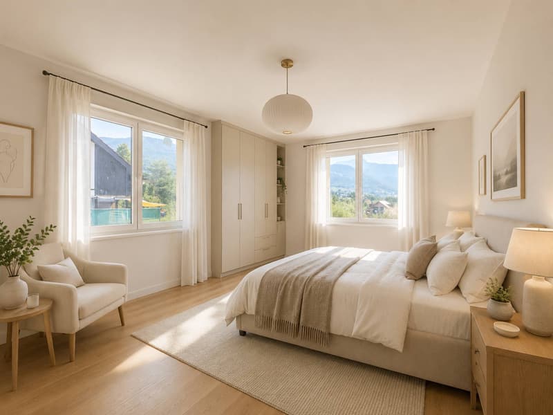 Neuf ! Villa individuelle avec piscine et magnifique vue sur le lac (9)