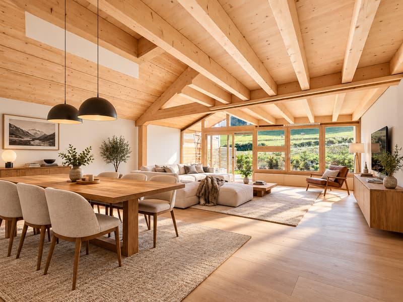 Duplex neuf avec jardin  L'élégance alpine au cur des Portes du Soleil (9)