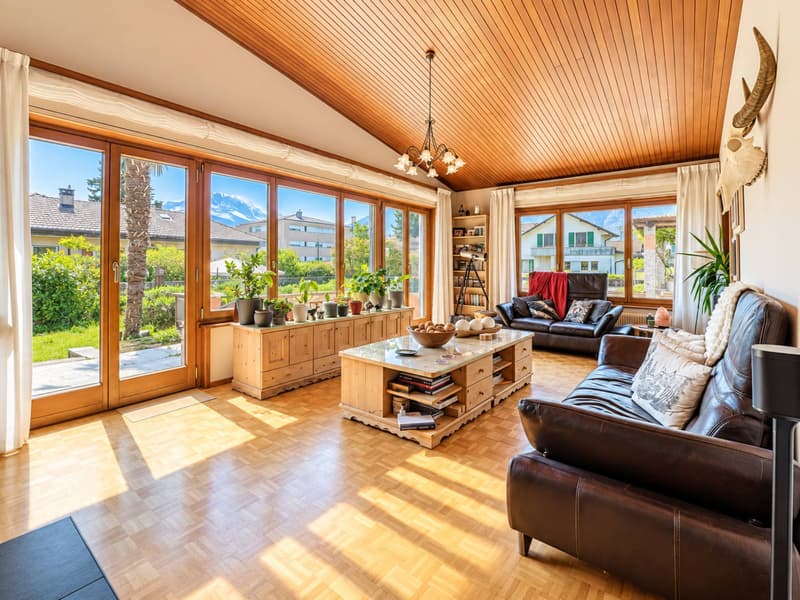 Belle et grande villa avec vue imprenable sur les Dents du Midi (2)