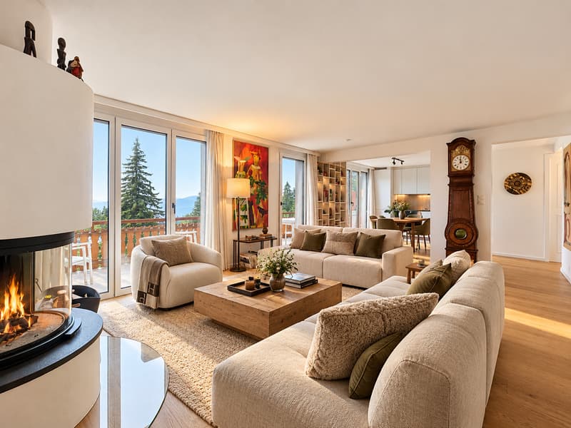 Villars-sur-Ollon | Appartement en duplex avec vue panoramique et accès direct aux pistes (12)