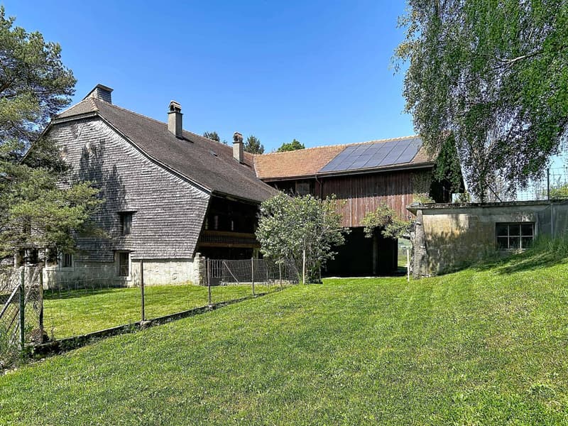 Charming 7-room farm to renovate, peaceful environment with outbuildings (1)