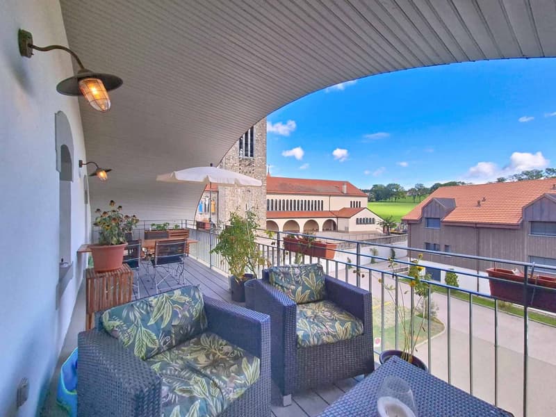Duplex de 5.5 pièces en attique proche de Romont (2)