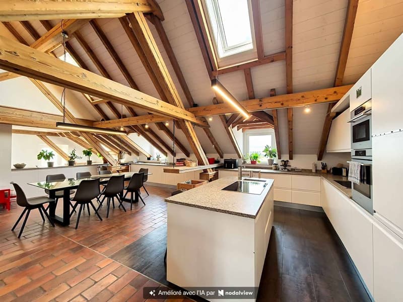 Duplex de 5.5 pièces en attique proche de Romont (1)