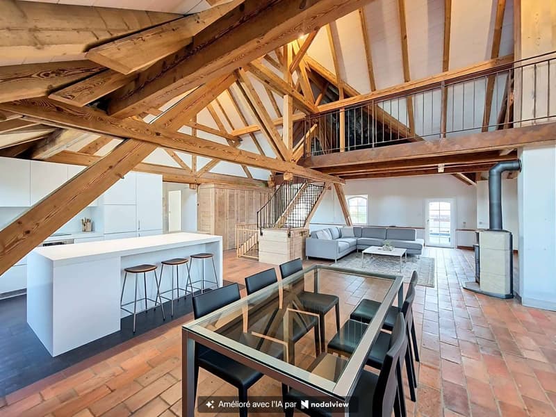 Duplex de 5.5 pièces en attique proche de Romont (4)