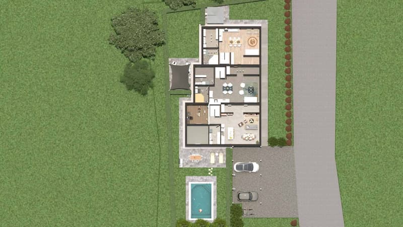 New semi-detached villa in La Balmaz, Plot C (6)