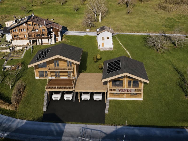 Projet neuf Chalet individuel en mélèze à fort potentiel énergétique (7)