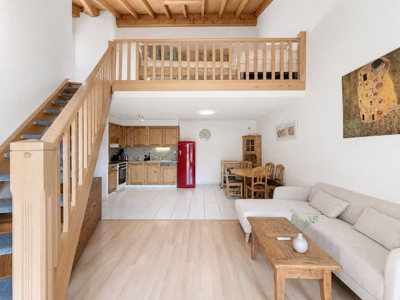 Attique en duplex Le privilège d'un accès direct aux Bains de Saillon (3)