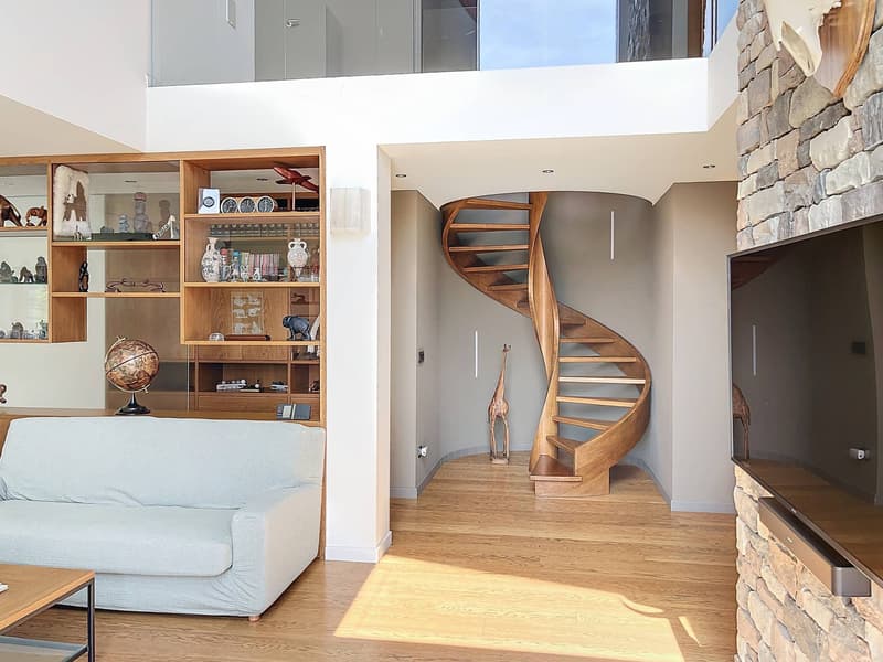 Vue escalier colimaçon