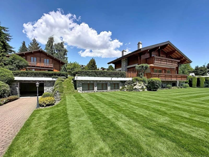 Estate with 2 individual chalets connected by basements (1)