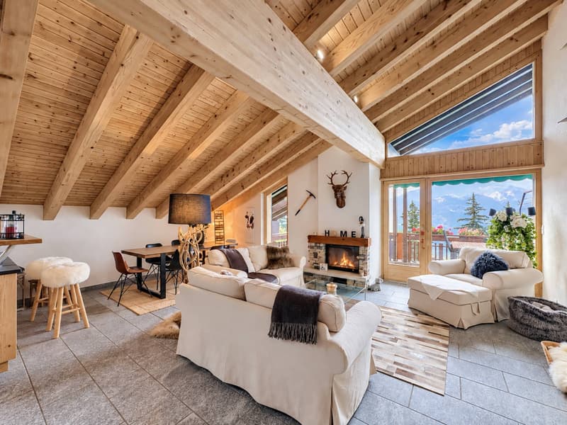 Très beau 4.5 pièces en duplex/attique avec très belle vue sur les Alpes (1)