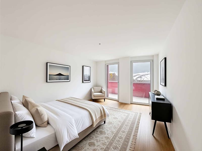 Elegant contemporary attic with large terrace (4)