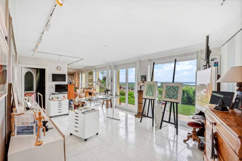 Villa familiare con panorama unico sul lago di Neuchâtel e le Alpi (7)
