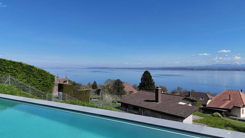 Exceptional villa suspended between lake and Alps (13)