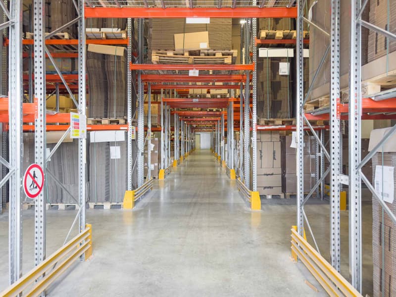 Logistics Warehouse - equipped with racks - access to loading quays (1)