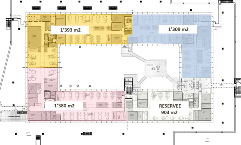 Vernier - Surface de 1309 m2 en attique - Immeuble IKEA (10)