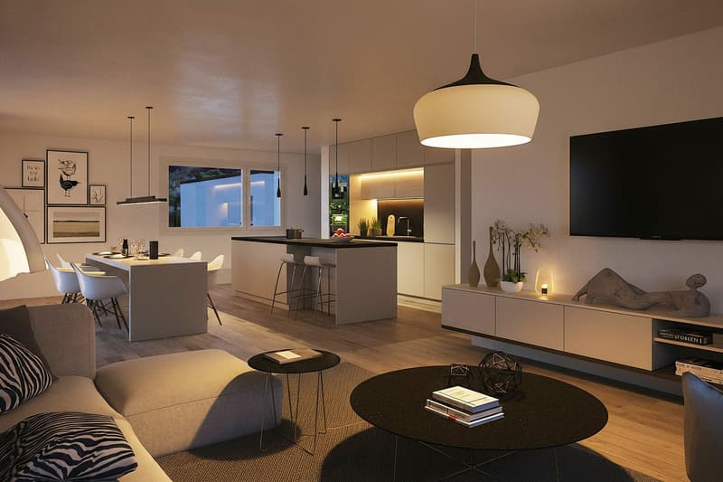 Attique de 3.5 pièces à Chalais - plus de 100m2 ! (3)