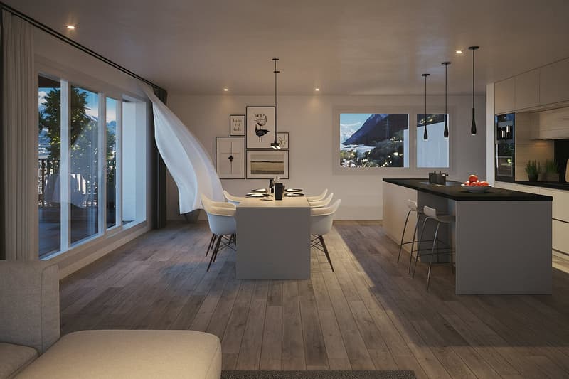 Attique de 3.5 pièces à Chalais - plus de 100m2 ! (4)