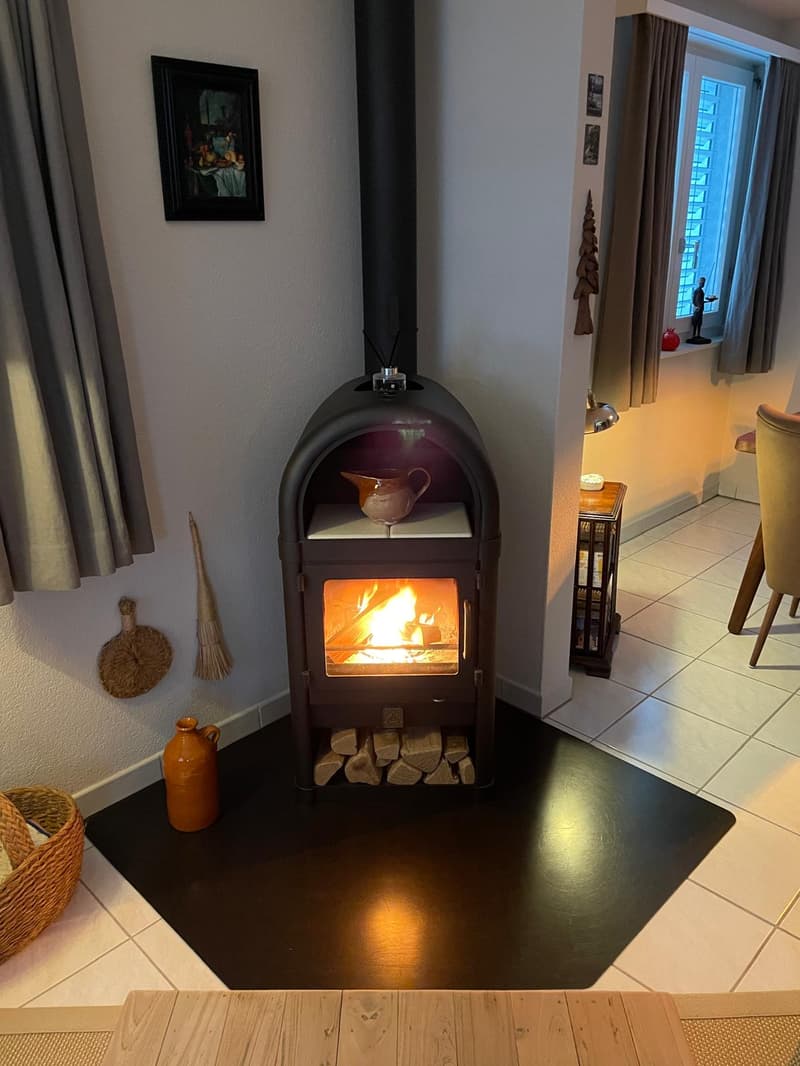 Cheminée im Wohnzimmer