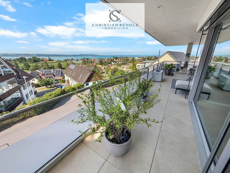 Bodensee-Panorama inklusive – exklusive Wohnung mit zwei Terrassen