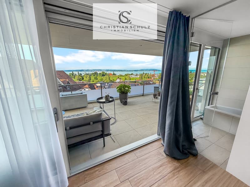 Bodensee-Panorama inklusive – exklusive Wohnung mit zwei Terrassen