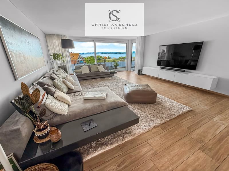 Bodensee-Panorama inklusive – exklusive Wohnung mit zwei Terrassen