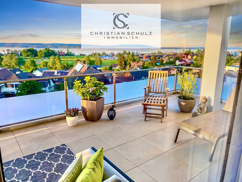 Bodensee-Panorama inklusive – exklusive Wohnung mit zwei Terrassen