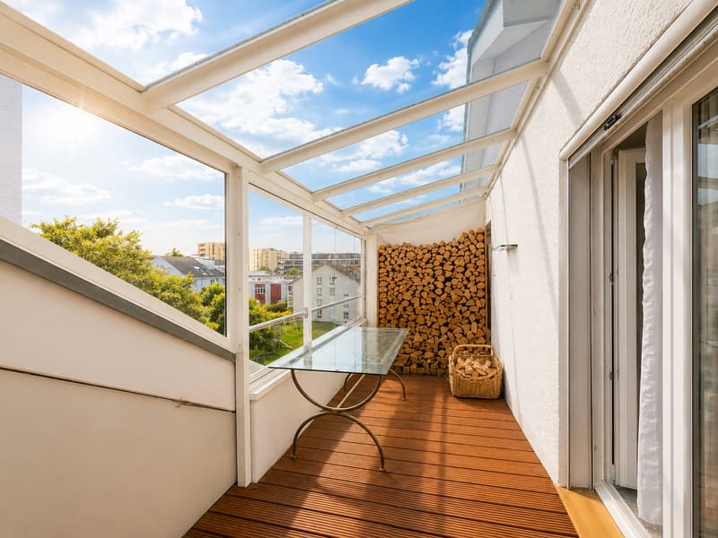 34 Balkon 3 von 3 der beide Wohnungen trennt