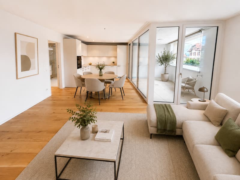 Visualisierung Wohn- und Esszimmer