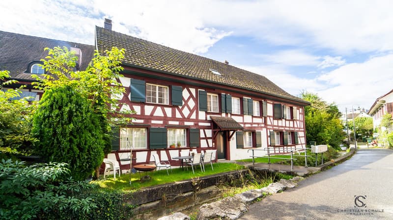 Charmante 2.5-Zimmer-Maisonette mit Cheminée und Sitzplatz/Garten (2)