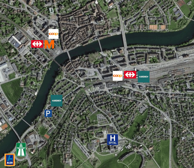 Parkplatz zu vermieten in Solothurn (Vorstadt) (3)